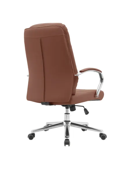 Scaun de birou ADMON, birou, 58x65x102/108 cm, piele ecologică și metal | MobilaOK