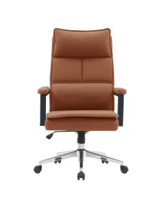 Scaun de birou KAHIL, birou, 65x71x106-112 cm, piele ecologică/metal | MobilaOK 2