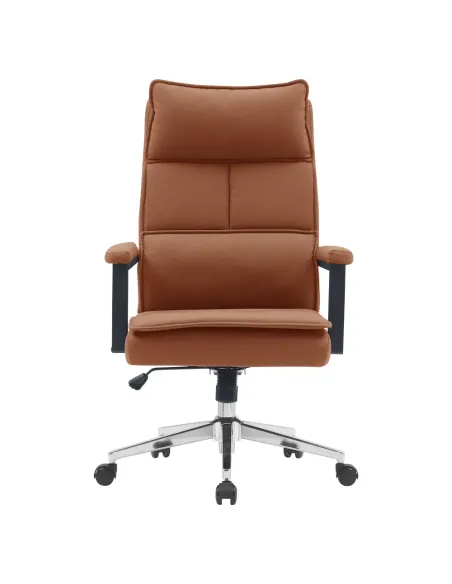 Scaun de birou KAHIL, birou, 65x71x106-112 cm, piele ecologică/metal | MobilaOK