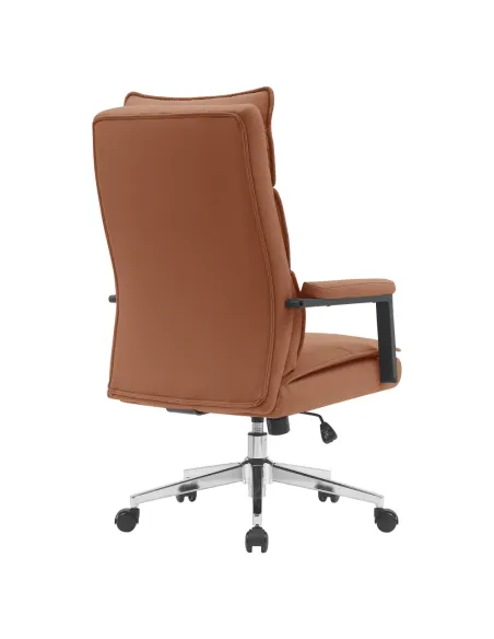 Scaun de birou KAHIL, birou, 65x71x106-112 cm, piele ecologică/metal | MobilaOK