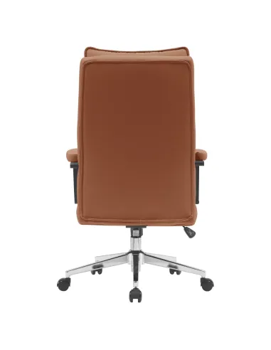 Scaun de birou KAHIL, birou, 65x71x106-112 cm, piele ecologică/metal | MobilaOK