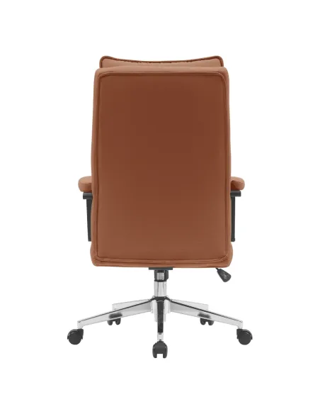 Scaun de birou KAHIL, birou, 65x71x106-112 cm, piele ecologică/metal | MobilaOK