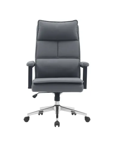 Scaun de birou KAHIL, birou, 65x71x106-112 cm, piele ecologică și metal | MobilaOK