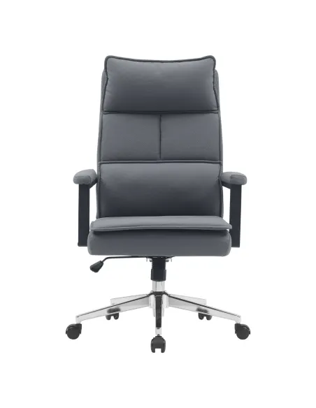 Scaun de birou KAHIL, birou, 65x71x106-112 cm, piele ecologică și metal | MobilaOK