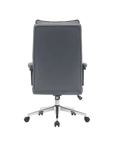 Scaun de birou KAHIL, birou, 65x71x106-112 cm, piele ecologică și metal | MobilaOK