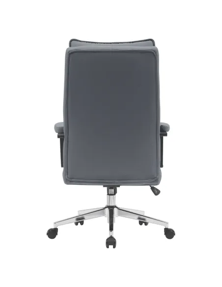 Scaun de birou KAHIL, birou, 65x71x106-112 cm, piele ecologică și metal | MobilaOK