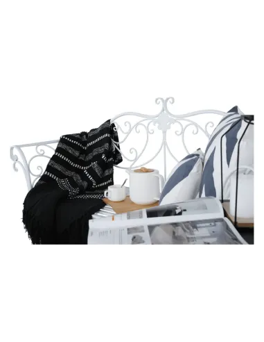 Bancă de grădină ETELIA NEW, exterior, 131 x 48 x 86 cm, Metal | MobilaOK