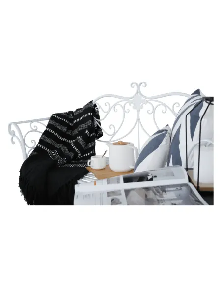 Bancă de grădină ETELIA NEW, exterior, 131 x 48 x 86 cm, Metal | MobilaOK