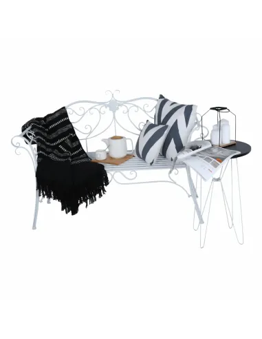 Bancă de grădină ETELIA NEW, exterior, 131 x 48 x 86 cm, Metal | MobilaOK