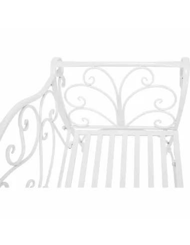 Bancă de grădină ETELIA NEW, exterior, 131 x 48 x 86 cm, Metal | MobilaOK