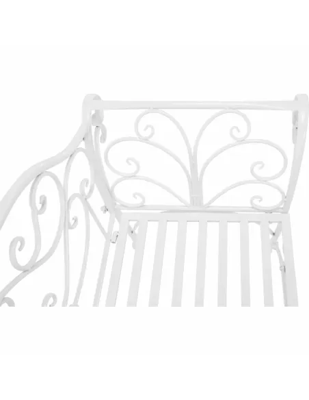 Bancă de grădină ETELIA NEW, exterior, 131 x 48 x 86 cm, Metal | MobilaOK
