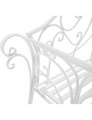 Bancă de grădină ETELIA NEW, exterior, 131 x 48 x 86 cm, Metal | MobilaOK