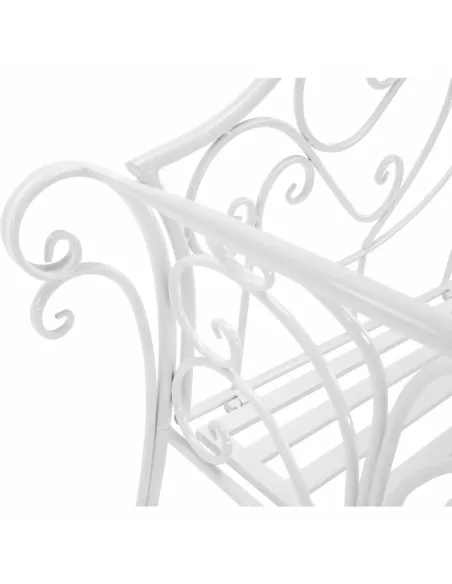 Bancă de grădină ETELIA NEW, exterior, 131 x 48 x 86 cm, Metal | MobilaOK