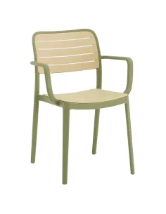 Scaun stivuibil, verde/bej, KARDOS TYP 2 | MobilaOK