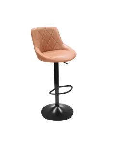 Scaun de bar TERKAN NEW, bucătărie/bar, 40x43x86-106 cm, Piele eco/Metal | MobilaOK