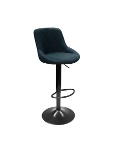 Scaun bar TERKAN NEW, bucătărie/bar, 40x43x86-106 cm, Textil/Metal | MobilaOK