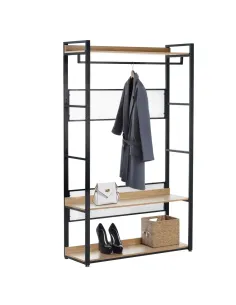Etajeră KILOS NEW TIP 2 pentru living, 120x40x200 cm, PAL și oțel | MobilaOK
