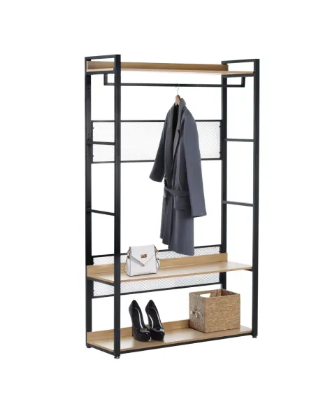 Etajeră KILOS NEW TIP 2 pentru living, 120x40x200 cm, PAL și oțel | MobilaOK