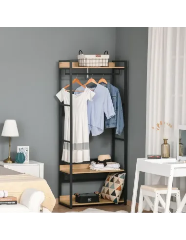 Etajeră KILOS NEW TIP 2 pentru living, 120x40x200 cm, PAL și oțel | MobilaOK