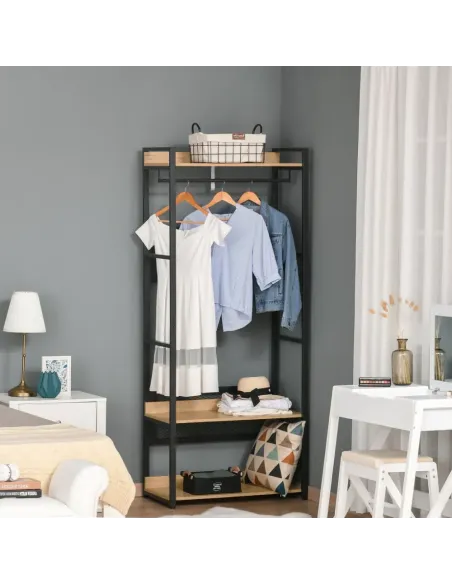 Etajeră KILOS NEW TIP 2 pentru living, 120x40x200 cm, PAL și oțel | MobilaOK