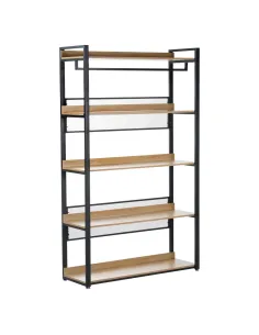 Etajeră KILOS NEW TIP 3 pentru living/dormitor/birou, 120x40x200 cm, PAL melaminat și oțel | MobilaOK 2