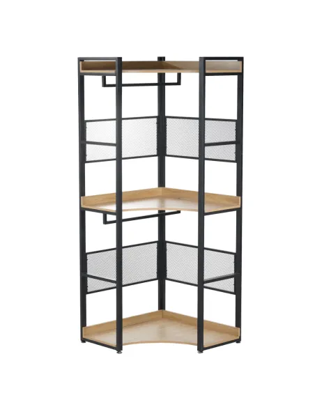 Etajeră KILOS NEW, living/dormitor/hol, 80x80x200 cm, PAL/Oțel | MobilaOK