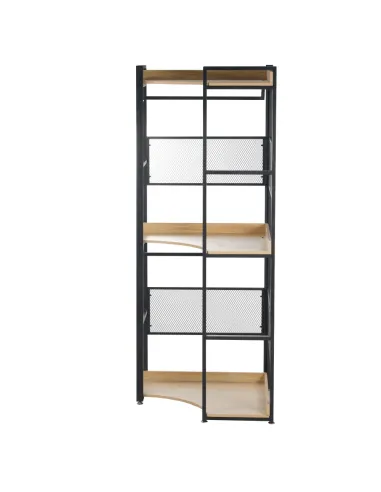 Etajeră KILOS NEW, living/dormitor/hol, 80x80x200 cm, PAL/Oțel | MobilaOK