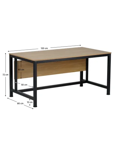 Birou KILIS NEW, birou, 120x80 cm, PAL melaminat și metal | MobilaOK