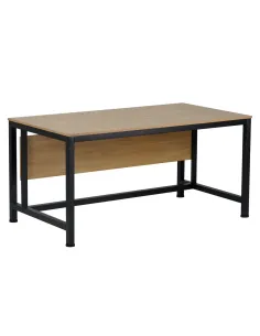 Birou KILIS NEW, birou, 150x80 cm, PAL laminat stejar/negru | MobilaOK