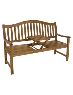Bancă de Grădină TAIMA, set exterior, 150x64x104 cm, lemn de salcâm | MobilaOK 2