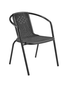 Scaun grădină FRENY, exterior, 55x57x73.5 cm, oțel/plastic | MobilaOK