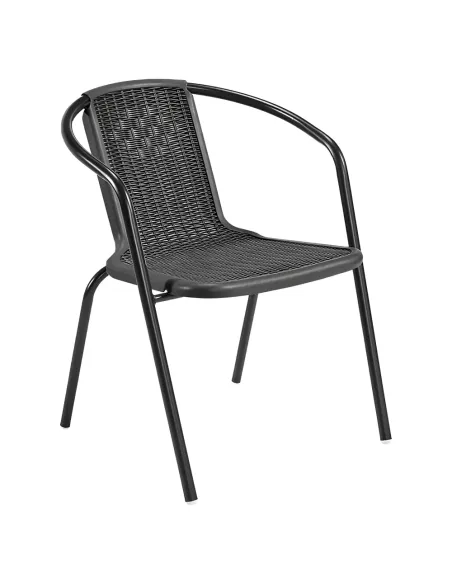 Scaun grădină FRENY, exterior, 55x57x73.5 cm, oțel/plastic | MobilaOK