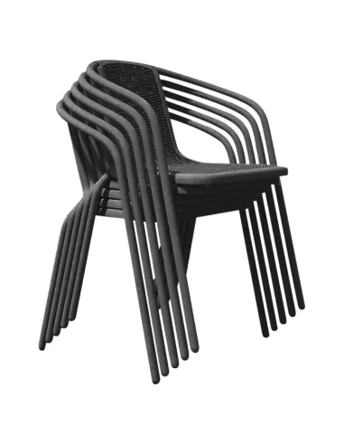 Scaun grădină FRENY, exterior, 55x57x73.5 cm, oțel/plastic | MobilaOK