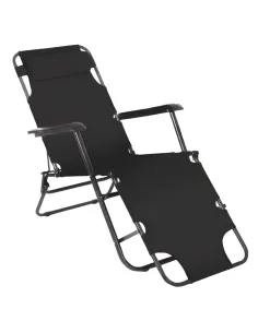 Scaun de Grădină REGED, Exterior, 60x105/111x84 cm, Oțel și Oxford | MobilaOK