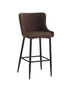 Scaun de bar CEZARIA, bucătărie/bar, 51x56x105.5 cm, Ţesătură/Metal | MobilaOK