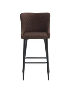 Scaun de bar CEZARIA, bucătărie/bar, 51x56x105.5 cm, Ţesătură/Metal | MobilaOK 2