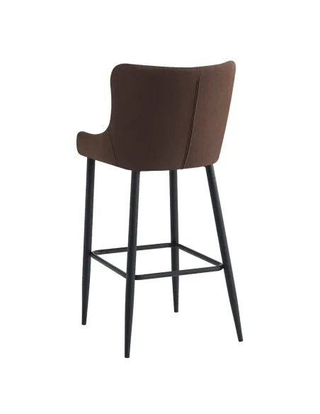Scaun de bar CEZARIA, bucătărie/bar, 51x56x105.5 cm, Ţesătură/Metal | MobilaOK