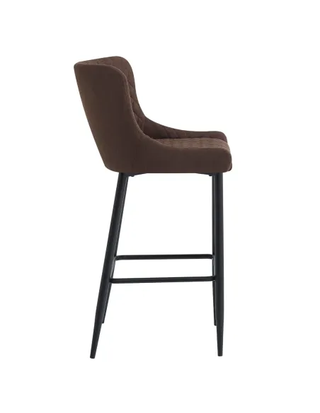 Scaun de bar CEZARIA, bucătărie/bar, 51x56x105.5 cm, Ţesătură/Metal | MobilaOK