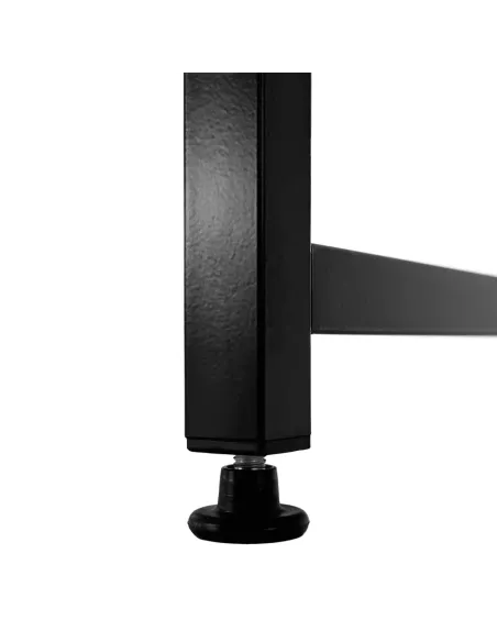 Birou, alb/negru, 90x60 cm, MELLORA | MobilaOK
