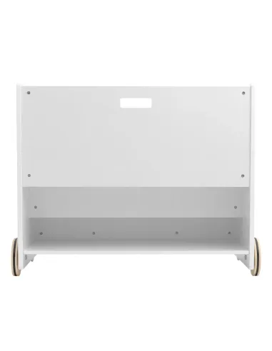 Bibliotecă pentru copii BERUS, cu roți, 63.8x40x49.7 cm, MDF/PAL | MobilaOK
