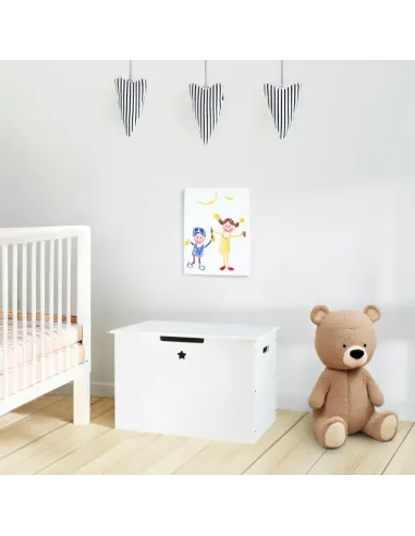 Cutie depozitare BOLIS, pentru cameră copii, 60x38x42 cm, PAL/MDF | MobilaOK
