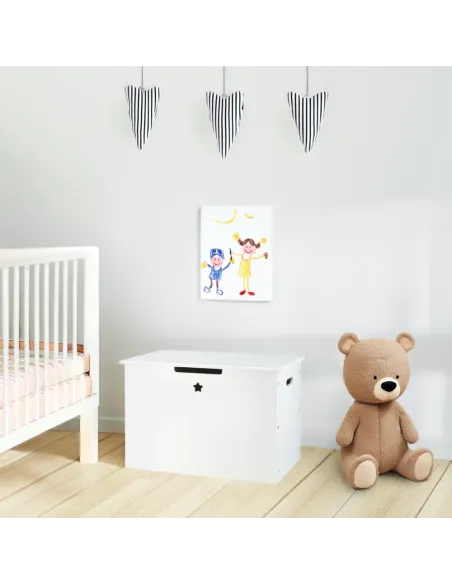 Cutie depozitare BOLIS, pentru cameră copii, 60x38x42 cm, PAL/MDF | MobilaOK