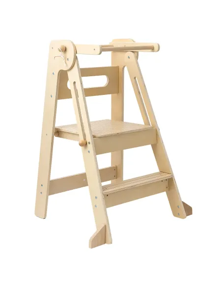 Turn de învățare pliabil URIAN, dormitor copii, 68x59.5x90 cm, placaj fag natural | MobilaOK