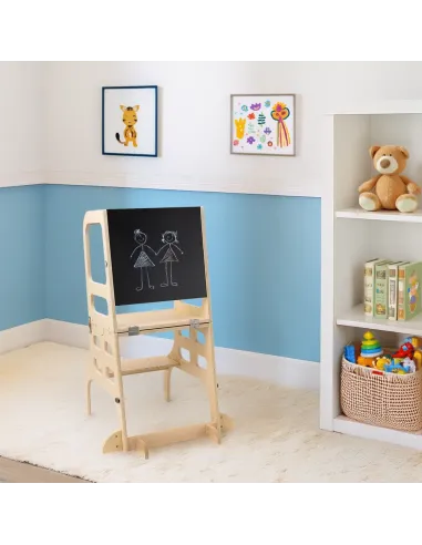 Turn de învățare Montessori MAGAN, camera copiilor, 57.5x64x91.2 cm, lemn de pin | MobilaOK