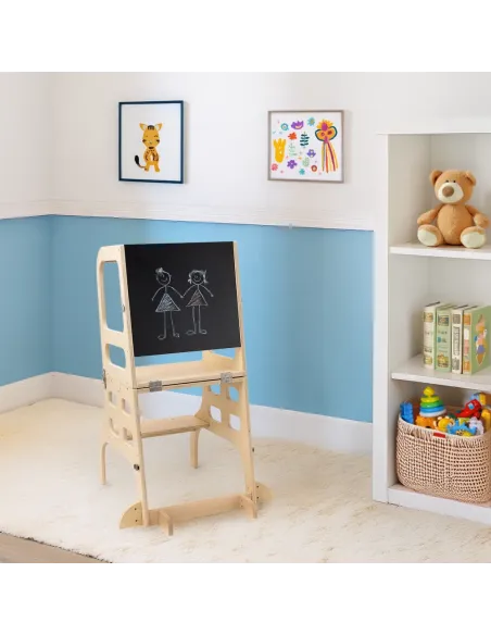 Turn de învățare Montessori MAGAN, camera copiilor, 57.5x64x91.2 cm, lemn de pin | MobilaOK