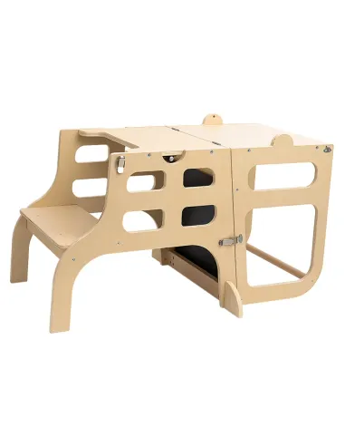 Turn de învățare Montessori MAGAN, camera copiilor, 57.5x64x91.2 cm, lemn de pin | MobilaOK