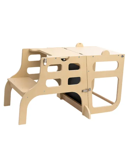 Turn de învățare Montessori MAGAN, camera copiilor, 57.5x64x91.2 cm, lemn de pin | MobilaOK