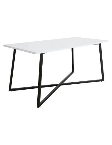 Măsuță de cafea BERTEL, living, 100x50x47 cm, MDF laminat/Metal | MobilaOK