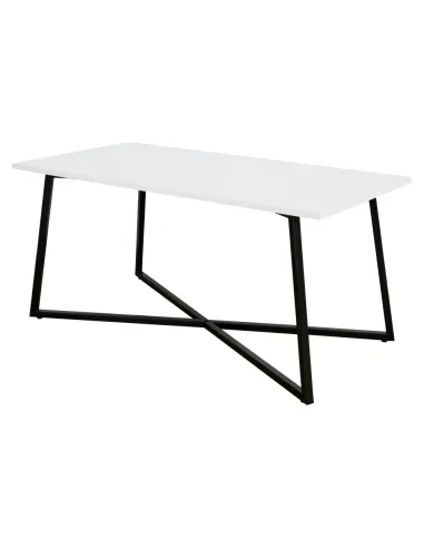 Măsuță de cafea BERTEL, living, 100x50x47 cm, MDF laminat/Metal | MobilaOK