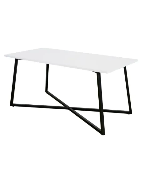 Măsuță de cafea BERTEL, living, 100x50x47 cm, MDF laminat/Metal | MobilaOK